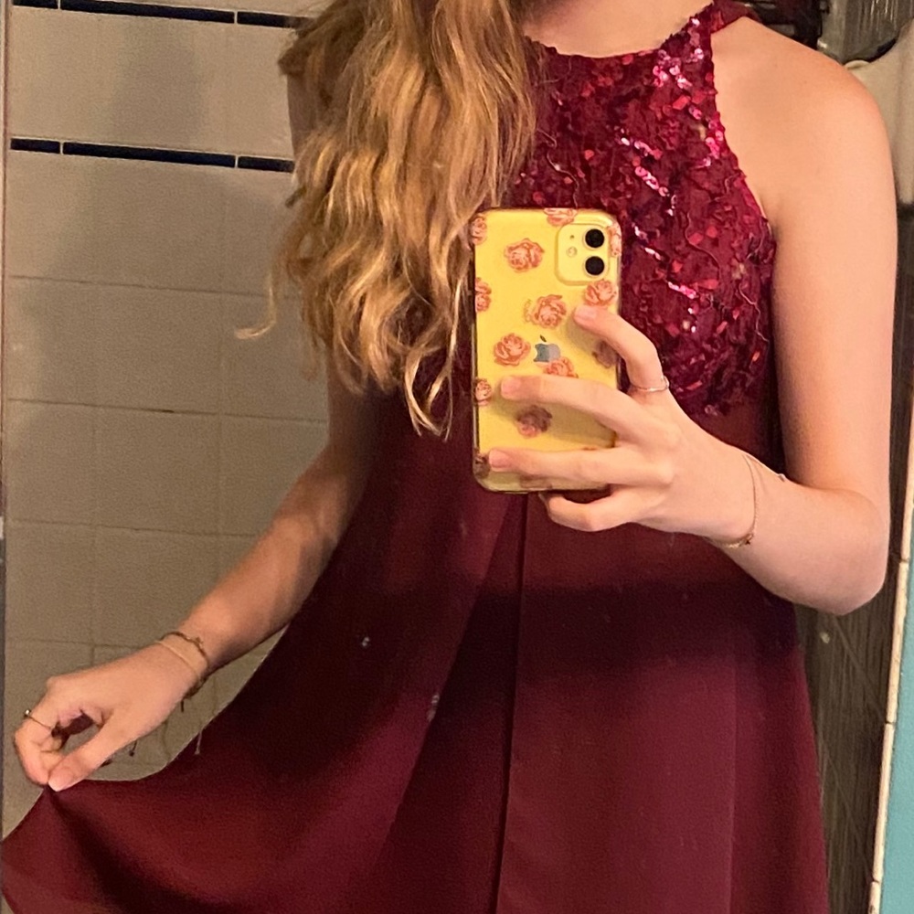 Maroon Formal Dress